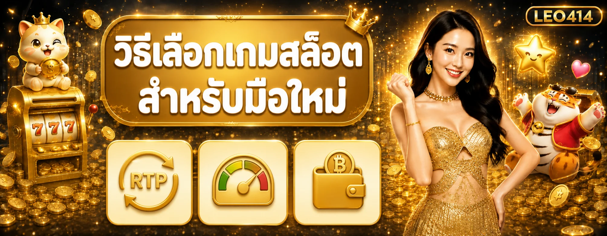 LEO414 วิธีเลือกเกมสล็อตสำหรับมือใหม่ | RTP และงบ